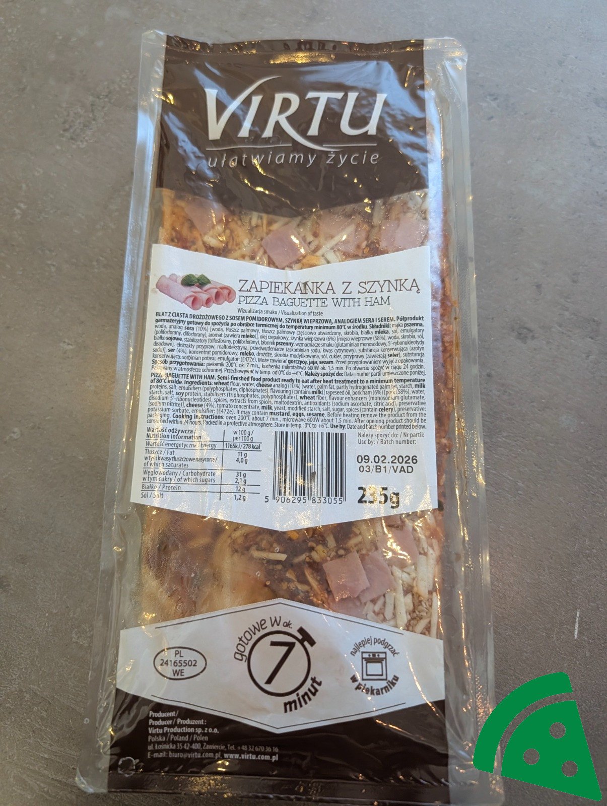 Zapiekanka z szynką