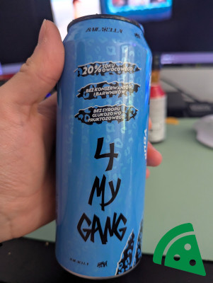 Widok z boku na Banger ice tea black blackberry
