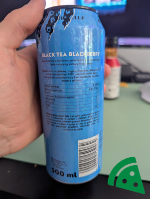 Widok z tyłu na Banger ice tea black blackberry