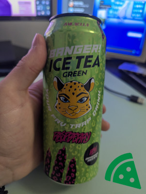 Widok z przodu na Banger! Ice tea green Raspberry