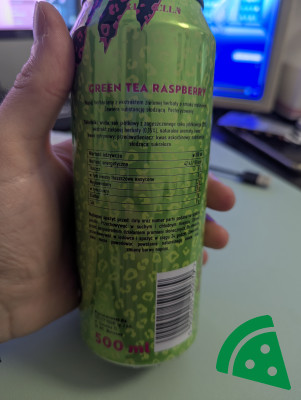 Widok z tyłu na Banger! Ice tea green Raspberry