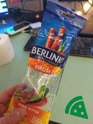 Prezentacja Berlinki Kabanosy Ostry Kurczak
