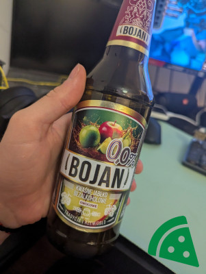 Prezentacja Bojan kwaśne jabłko bezalkoholowe 0.0%