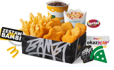 Prezentacja Cheese&McNuggets Box + Czarny sos (Zestaw Bambi)