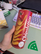 Widok z przodu na Chipsletten Chipsy ziemniaczane papryka  100 g