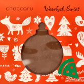 Widok z przodu na Choccaru Figurka z czekolady 70g