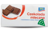 Prezentacja Czekolada mleczna z nadzieniem o smaku truskawkowym 100g