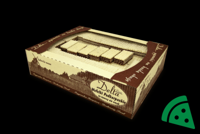 Prezentacja Delta Sp.zo.o. Sp.k. Wafle podkarpackie masa czekolada 700 g FOLIA 700g
