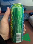 Widok z tyłu na DZIK ENERGY SOUR APPLE ZERO CAFFEINE