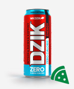 Widok z przodu na Dzik Energy Zero calorie