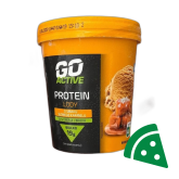 Widok z przodu na Go Active Protein Lody o smaku słonego karmelu