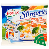 Widok z przodu na Hortex Danie na parze Ryż z kurczakiem i warzywami po toskańsku 275g