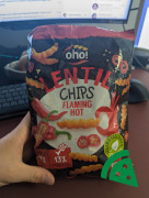 Widok z przodu na LENTIL CHIPS FLAMING HOT