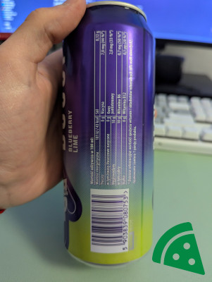 Widok z tyłu na Level Up Easy Boost Bluberry Lime
