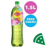 Widok z przodu na LIPTON ICE TEA ZERO Green Mango Napój niegazowany 1.5 L