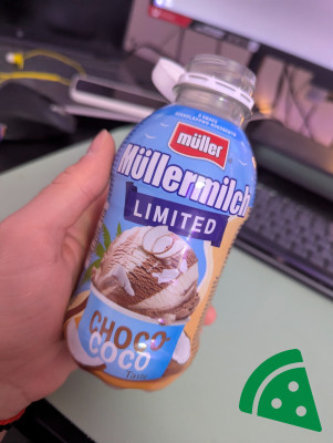 Prezentacja Müllermilch Limited o smaku czekoladowo-kokosowym