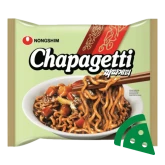 Widok z góry na Makaron smażony Chapagetti 140g Nongshim