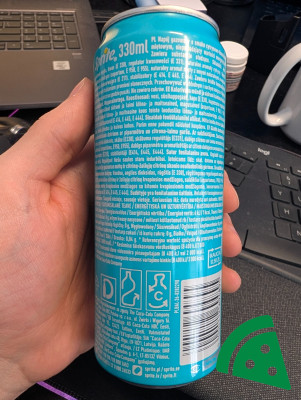 Prezentacja Sprite Chill Zero Sugar Mint Lemon-Lime Taste