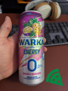 Widok z przodu na Warka energy ananas i marakuja