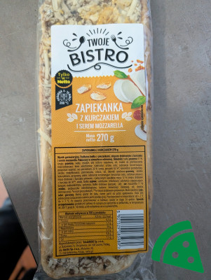 Prezentacja Zapiekanka z kurczakiem i serem mozzarella