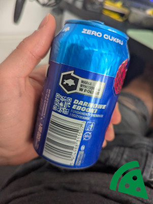 Prezentacja Zero cukru dzik zero sour raspberry flavour