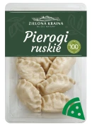 Widok z góry na Zielona Kraina Pierogi Ruskie 320g